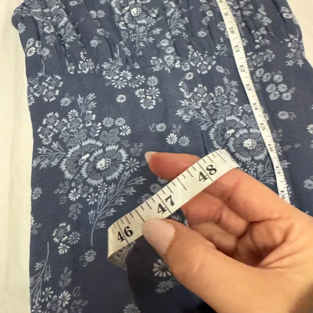 Madewell Archival Floral Tie-Back Button-Front Midi Dress Size 0 NWT - Picture 15 of 15